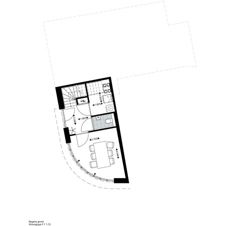 Floorplan - Rozenstraat Construction number F.001, 5014 AJ Tilburg